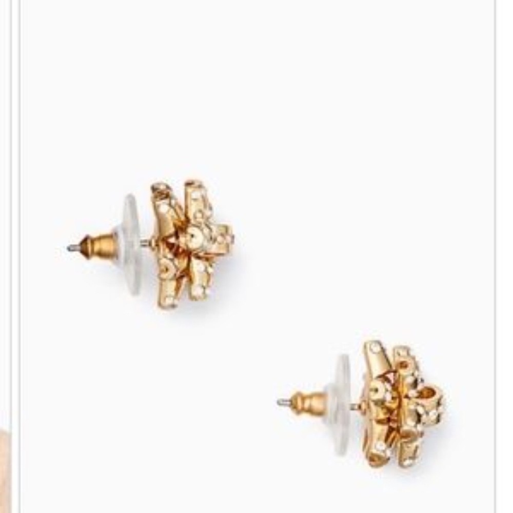 NWT+Gift Box KATE SPADE Gold "Bourgeois Bow" Studs - Picture 5 of 8